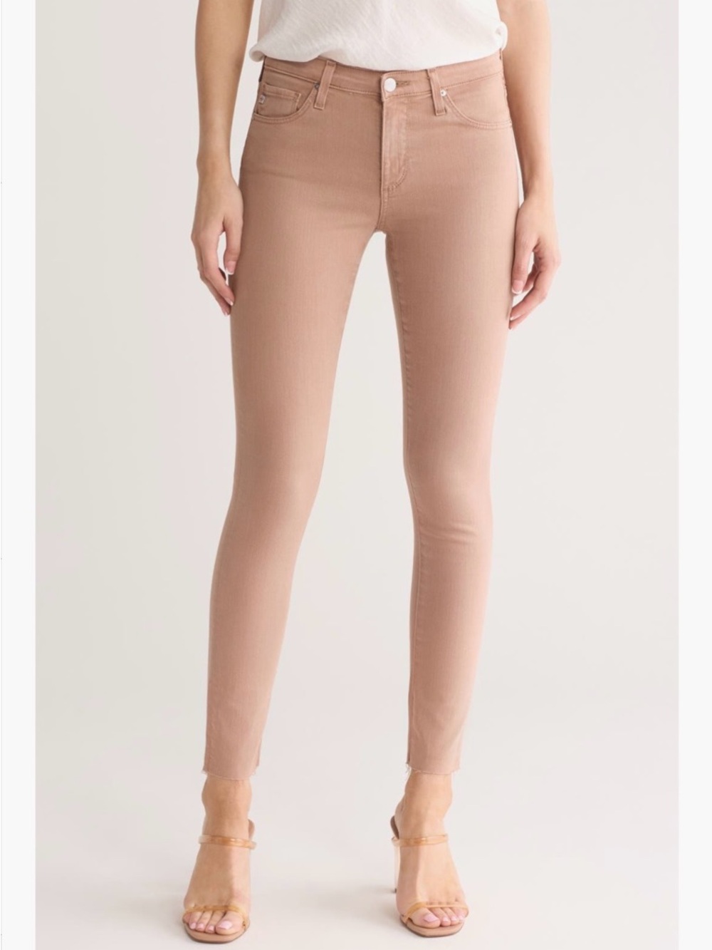 NWT AG The Legging Ankle Super Skinny Jeans in Pink Blush Sz 25